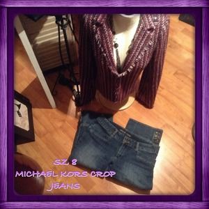 SALE🌷SZ 8 -MICHAEL KORS CROP JEANS-21" INSEAM