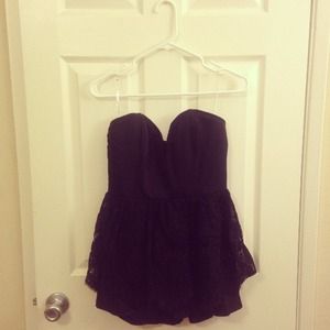 ♡ Black Lace Romper