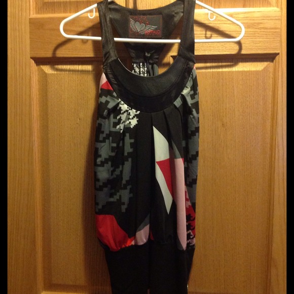 Buffalo Jet Set Linney Top - Leather Accents