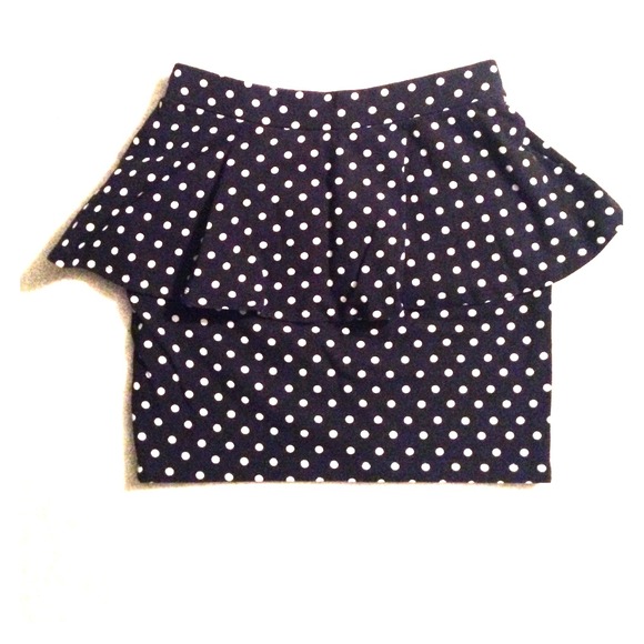 Polka dot peplum skirt - Picture 1 of 1
