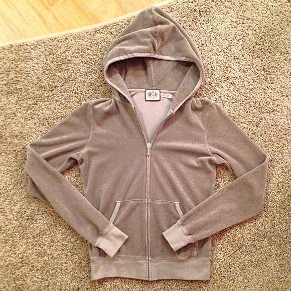 LIKE NEW! Terry Cloth Juicy Couture Zip Up