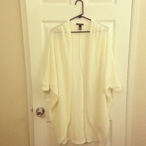 ♡ Cream Knit Oversized Cardigan