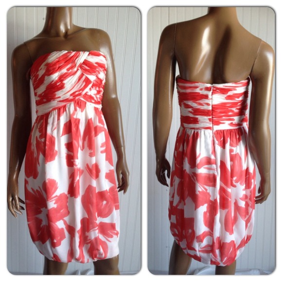 SOLD! Carmen Marc Valvo Floral Corset Bubble Dress