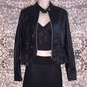 FAUX LEATHER JACKET