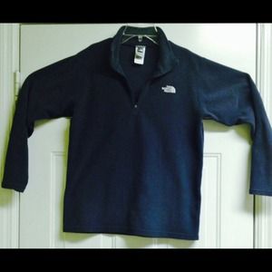 North Face navy BOYS fleece pullover size XL