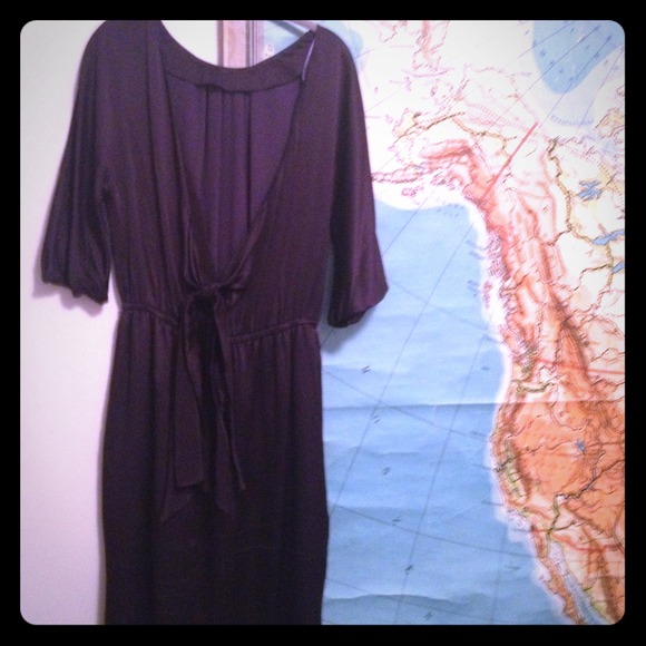 Vera Wang Lavender Label silk cowl back dress, 8