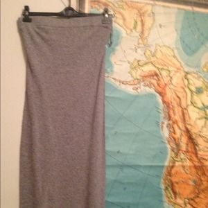 T by Alexander Wang strapless sweater dress, M