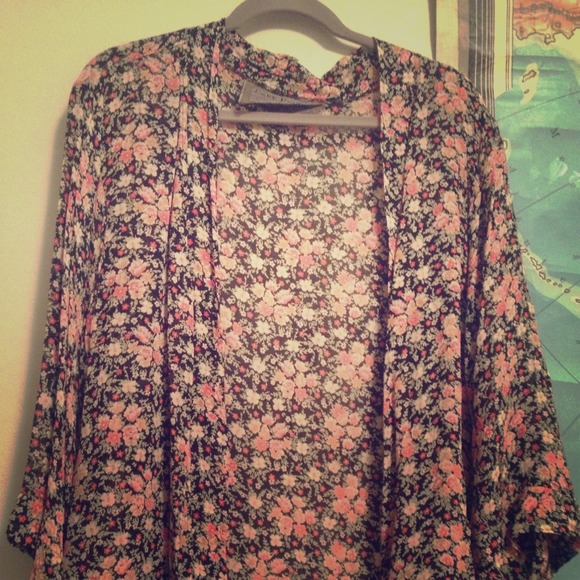 Free People kimono-style open jacket, S