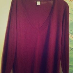 J Crew silk/cashmere v-neck sweater, M