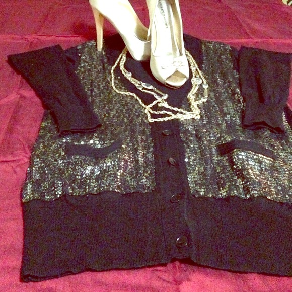 Stunning Sequin BCBG Cardigan ✨