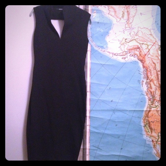 Kimberly Ovitz fitted cut-out sheath, 8