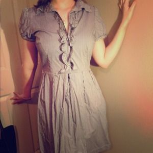 Vintage Pinstripe Dress