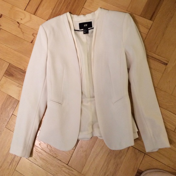 h&m cream jacket