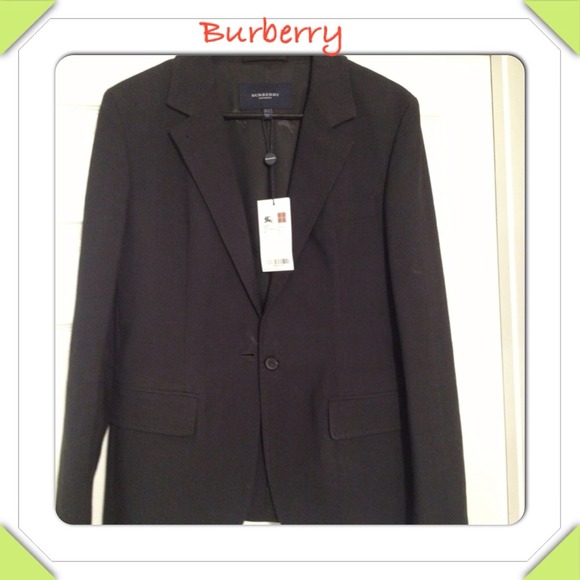 Burberry check embossed blazer