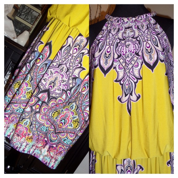 ❌BUNDLED❌colorful tribal print halter dress - Picture 2 of 3