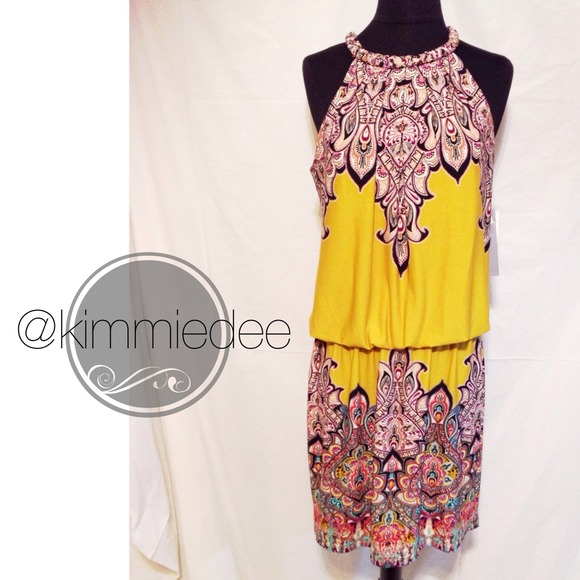 Dresses & Skirts - ❌BUNDLED❌colorful tribal print halter dress