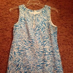 Island company shift dress aquarium