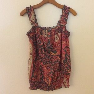 Printed Sleeveless Top