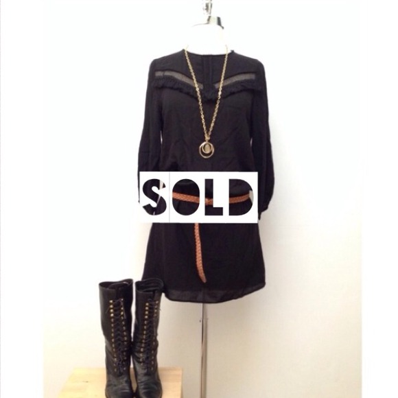 ❌Sold in bundle❌H&M | Black Bohemian Short Dress