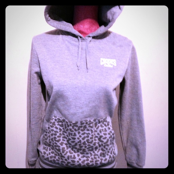 NWOT!! Grey Crooks & Castles Hoodie!!