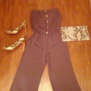 Casual Chic Grey Jumpsuit