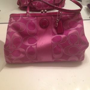 Pink Coach bag