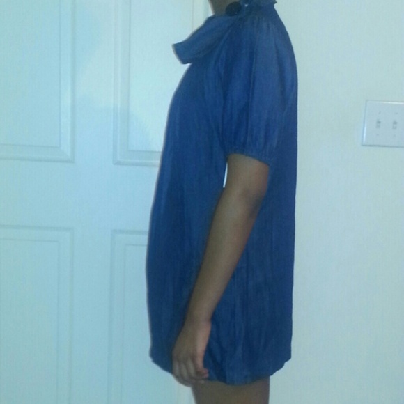 Denim loose neck top - Picture 3 of 3