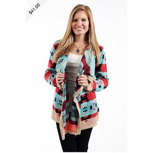 ✋RESERVED TILL 1/21✋ Thick Tribal Cardigan