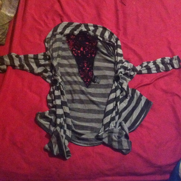 Rue 21 striped cardigan.