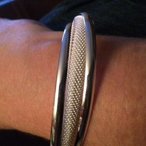 Bangle bracelet, silver, new without tags.