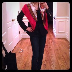 Authentic Longchamp Silk wrap scarf