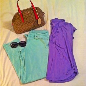 🚫SOLD🚫Mint Skinny Jeans