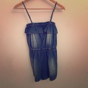 Denim Romper (Shorts)