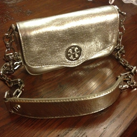 AUTH TORY BURCH 🌻CLUTCH W/ REMOVABLE CHAIN HANDLE