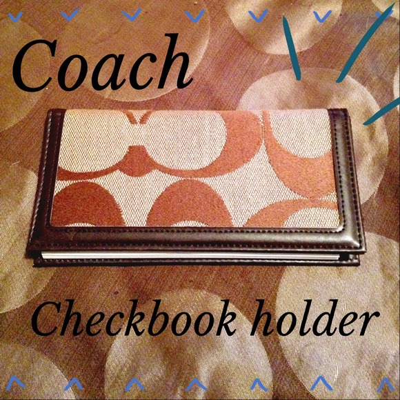 Coach Inspired Checkbook Holder