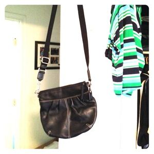 REAL BLACK LEATHER COACH