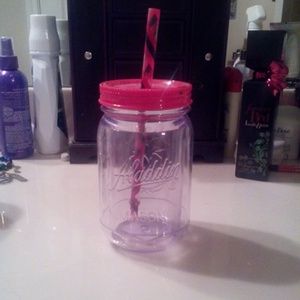 Plastic mason jar style cup!