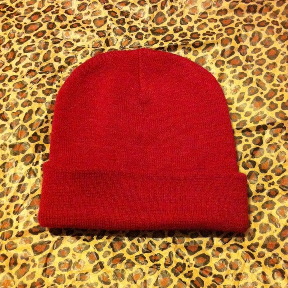 Red beanie