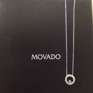Movado sterling silver necklace