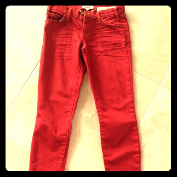 Current Elliot red skinny Jeans size 23