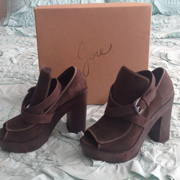 Final Sale! Joie Espresso Suede Shoes