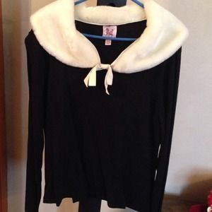 Fur Trim blouse/shirt