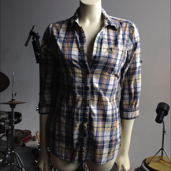 🚫BUNDLED🚫 F21 plaid button-down