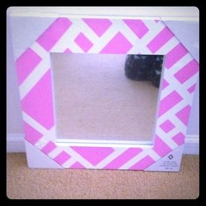 Girls PINK hanging mirror