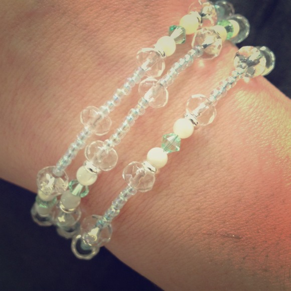 Swarovski Crystals & Glass Bead Bracelet