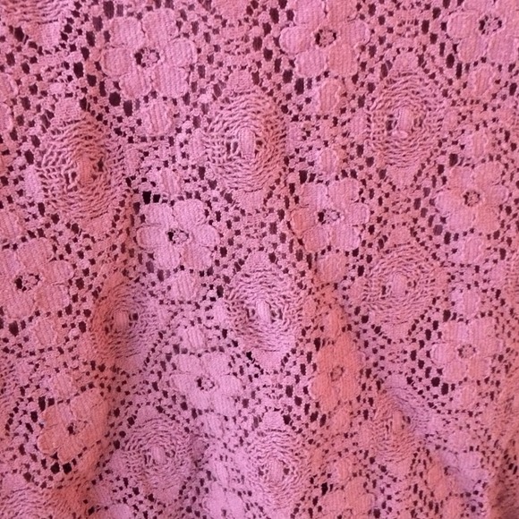 Pink Crochet Front Sweater - Picture 2 of 2
