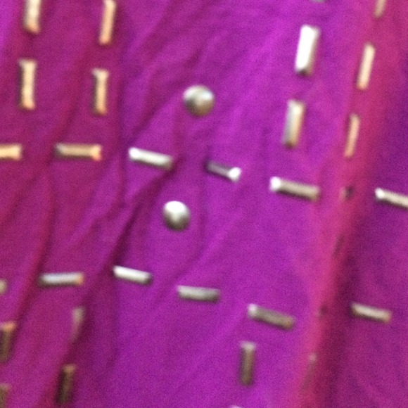 Embellished Purple Tank - Picture 2 of 2