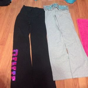 2 pair Victoria's Secret yoga pants