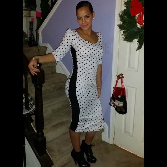 Pencil dress with puff sleeves.. Have 2 left