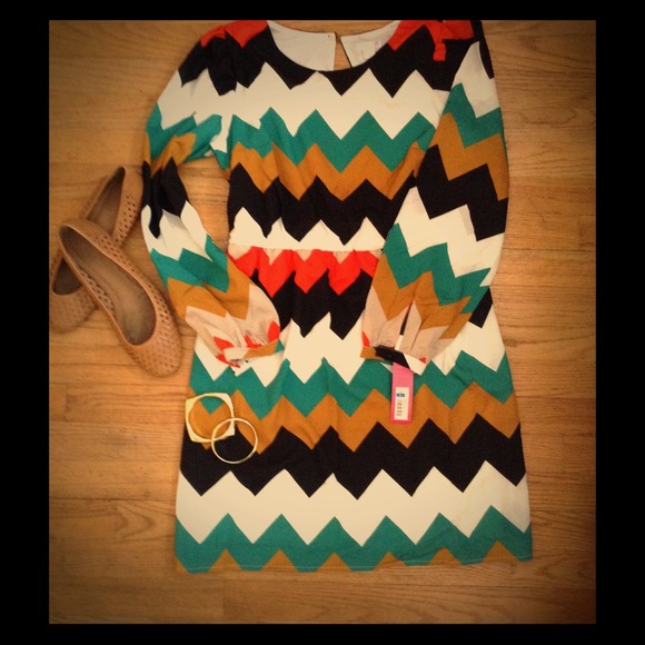 ✨NEW! Chevron Dress✨